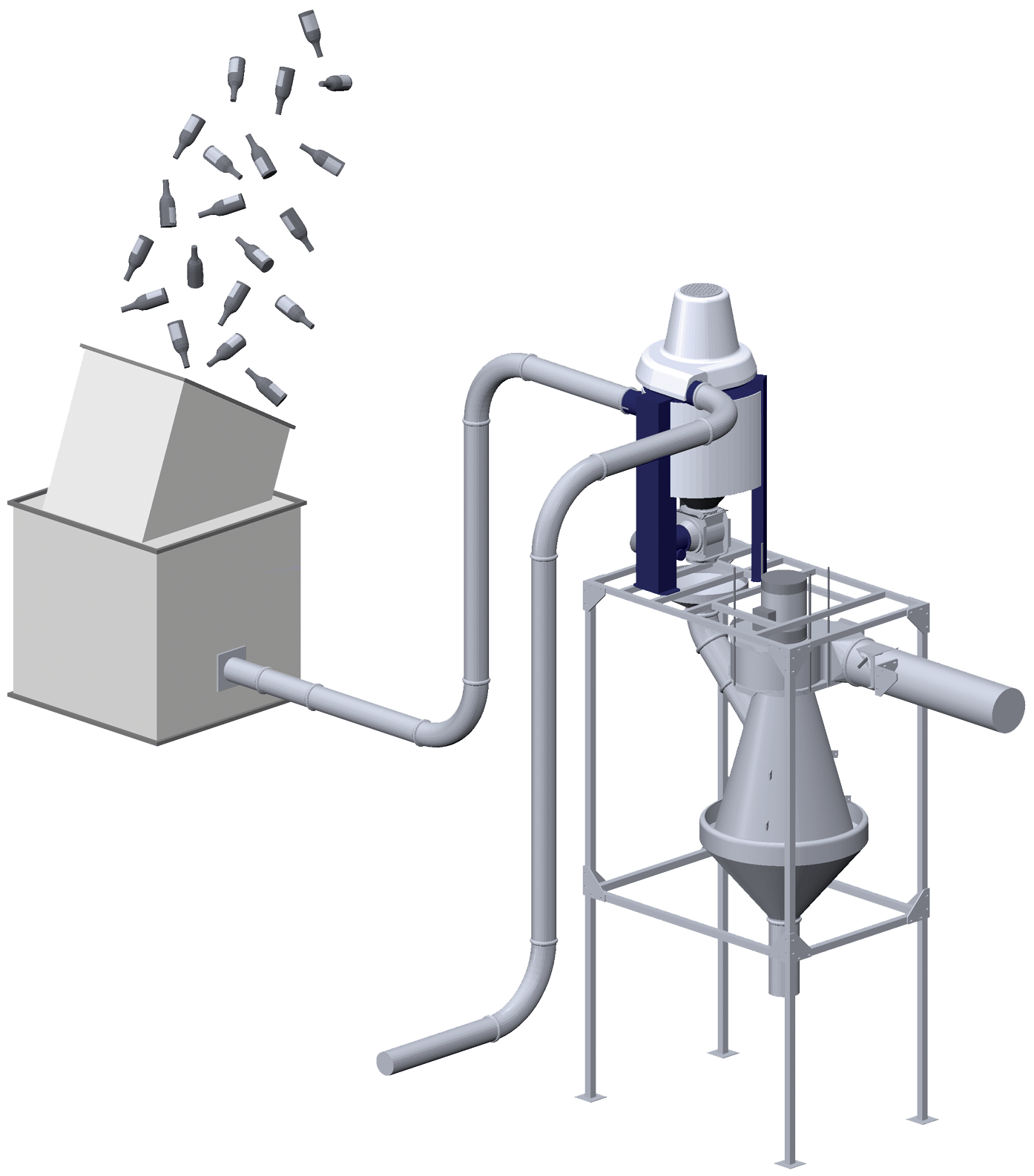 Схема работы Мультиэвакуатора